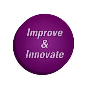 improve and innovate logo circle